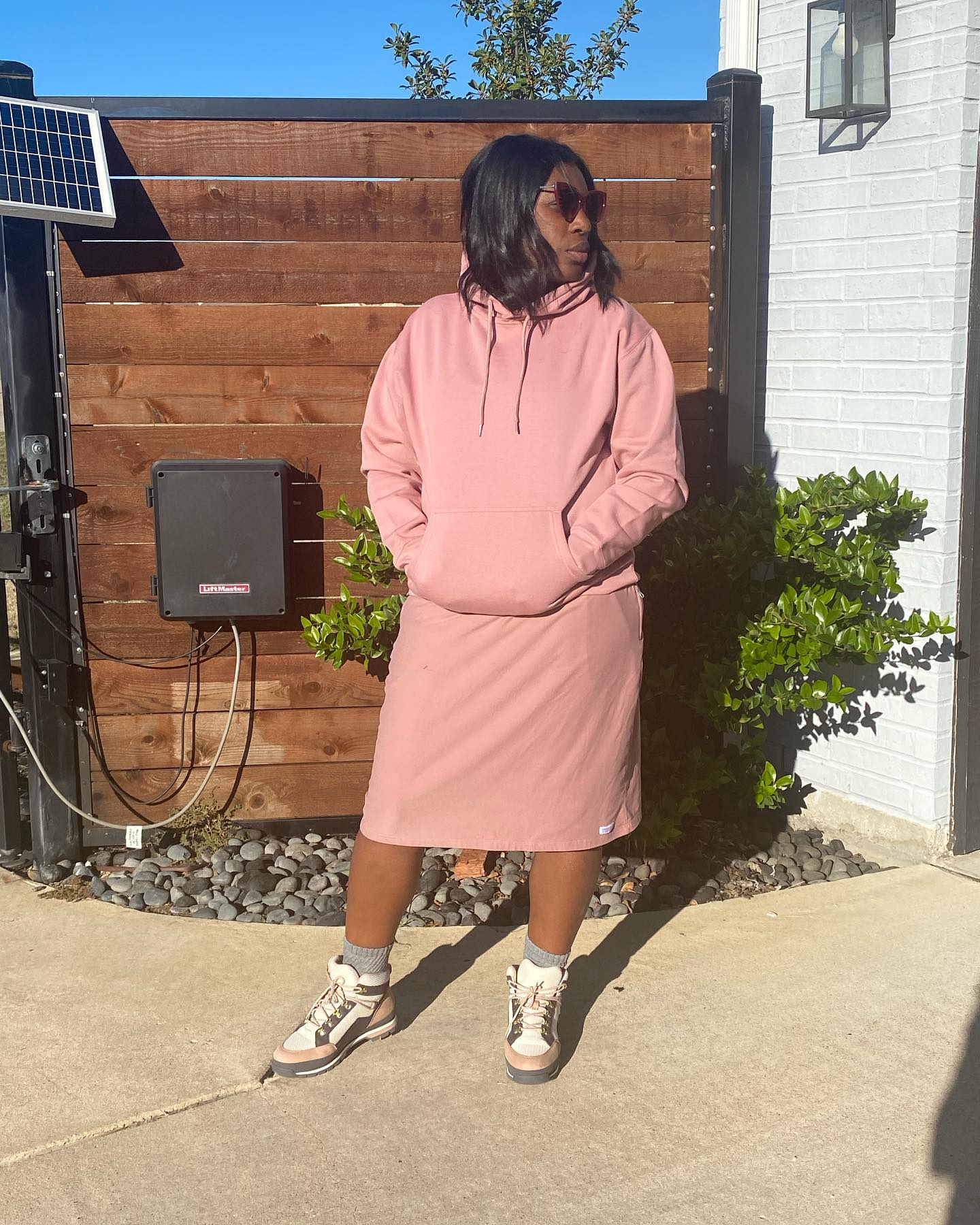 Dusty Rose Straight Skirt
