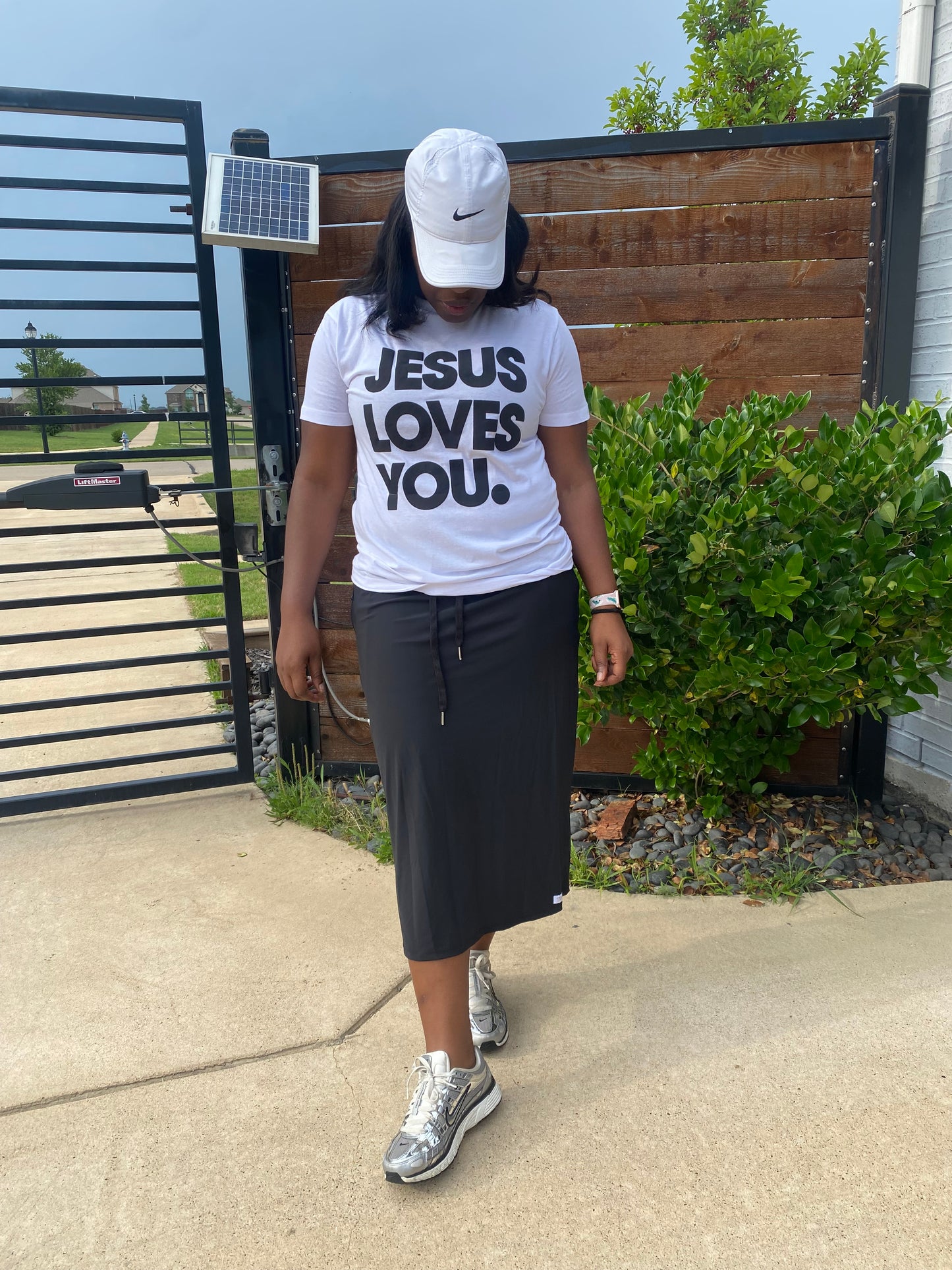 “Jesus Loves You” Graphic Faith Tee – White