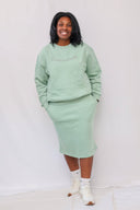 (SIZE UP ONE SIZE) | Curvy Fit 48/50 Hip Options (Tagged 3X/4X) | Signature Sweatshirt & Skirt Matching Set