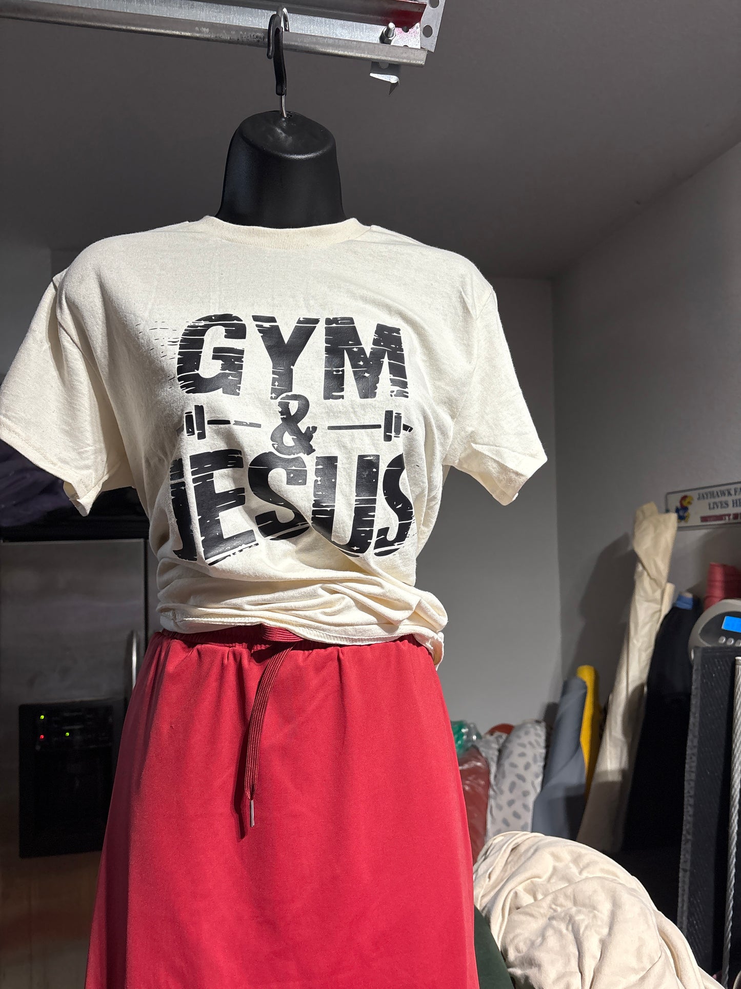 Gym & Jesus Tee – Faith-Focused Fitness Shirt