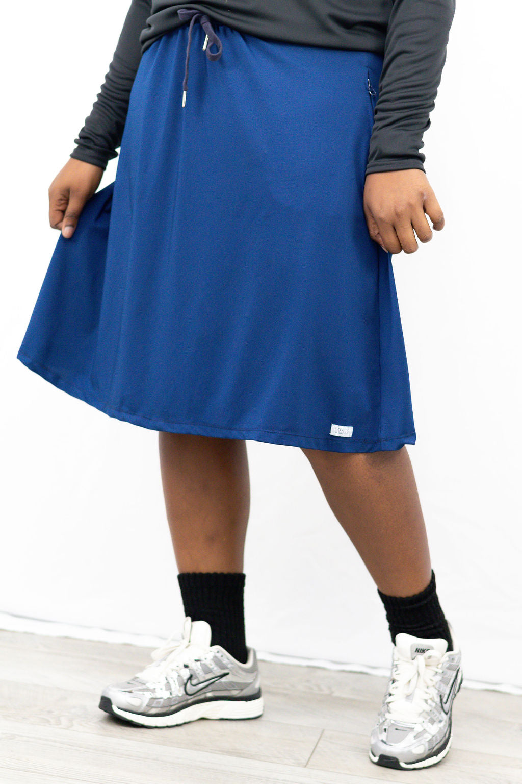 Navy Flare Skirt V2