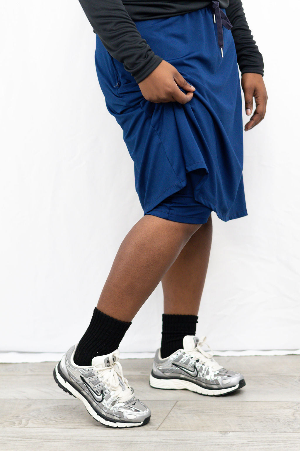 Navy Flare Skirt V2