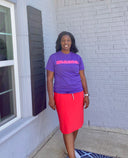 Coral Straight Skirt