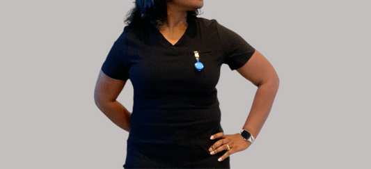 Black ModestiFit Scrub Top