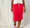 Coral Sweatshirt Skirt