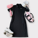 (RUNS BIG)The ORIGINAL Ace Tennis Dress- Black