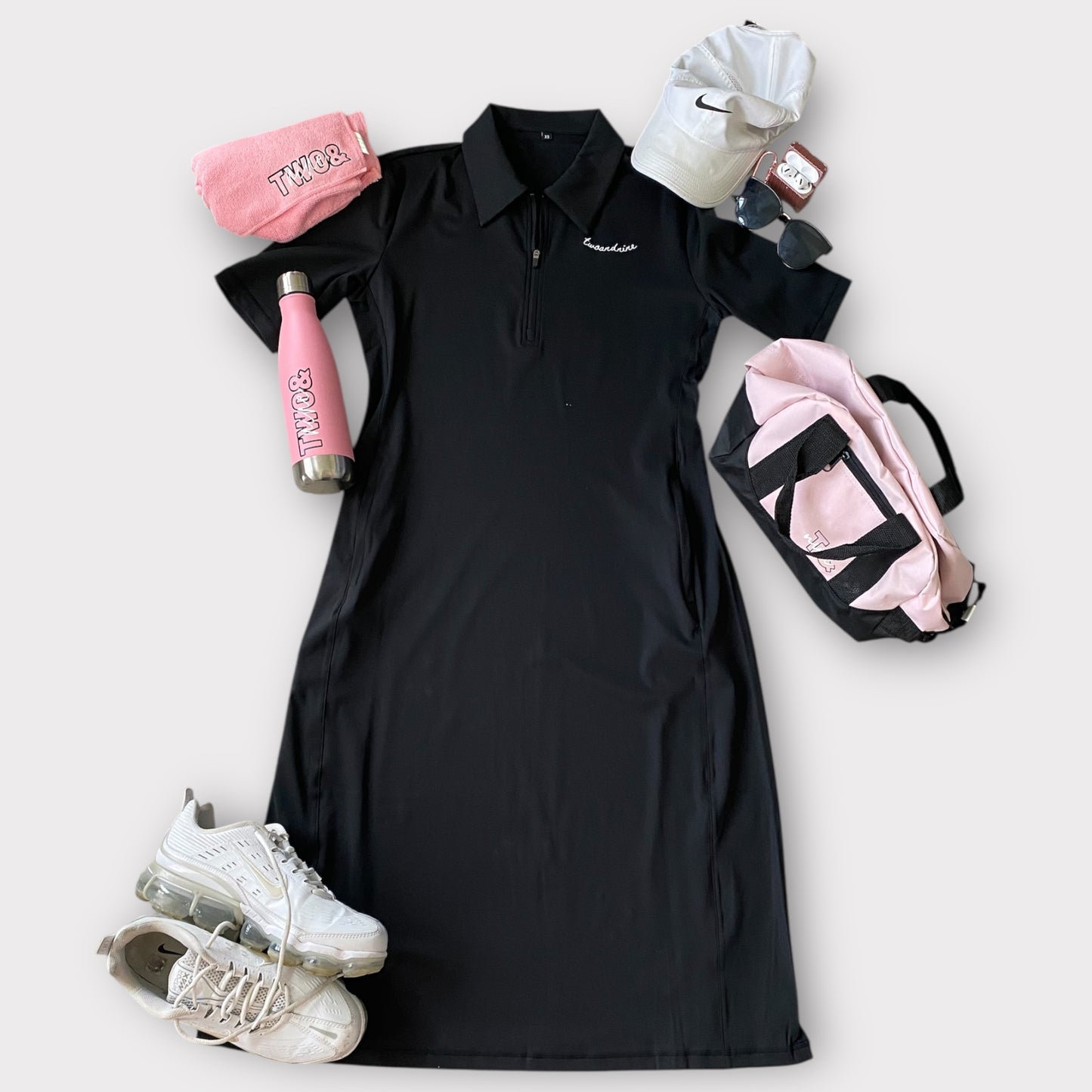 The Ace Tennis Dress- Black