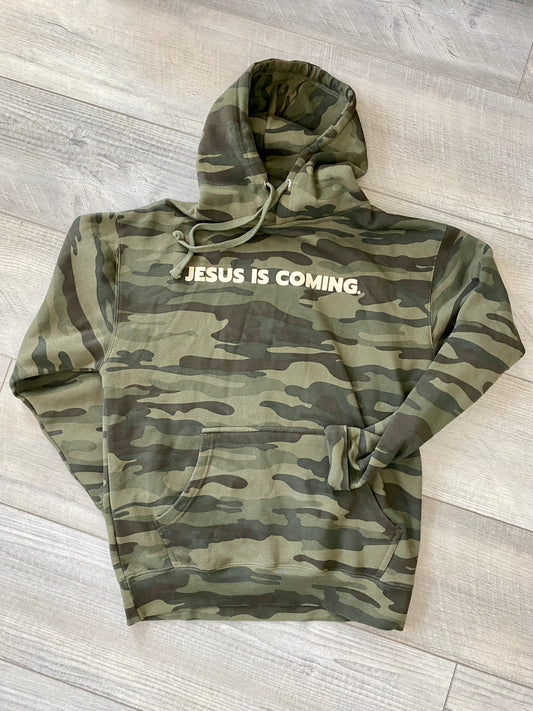 Jesus is Coming Camo Hoodie