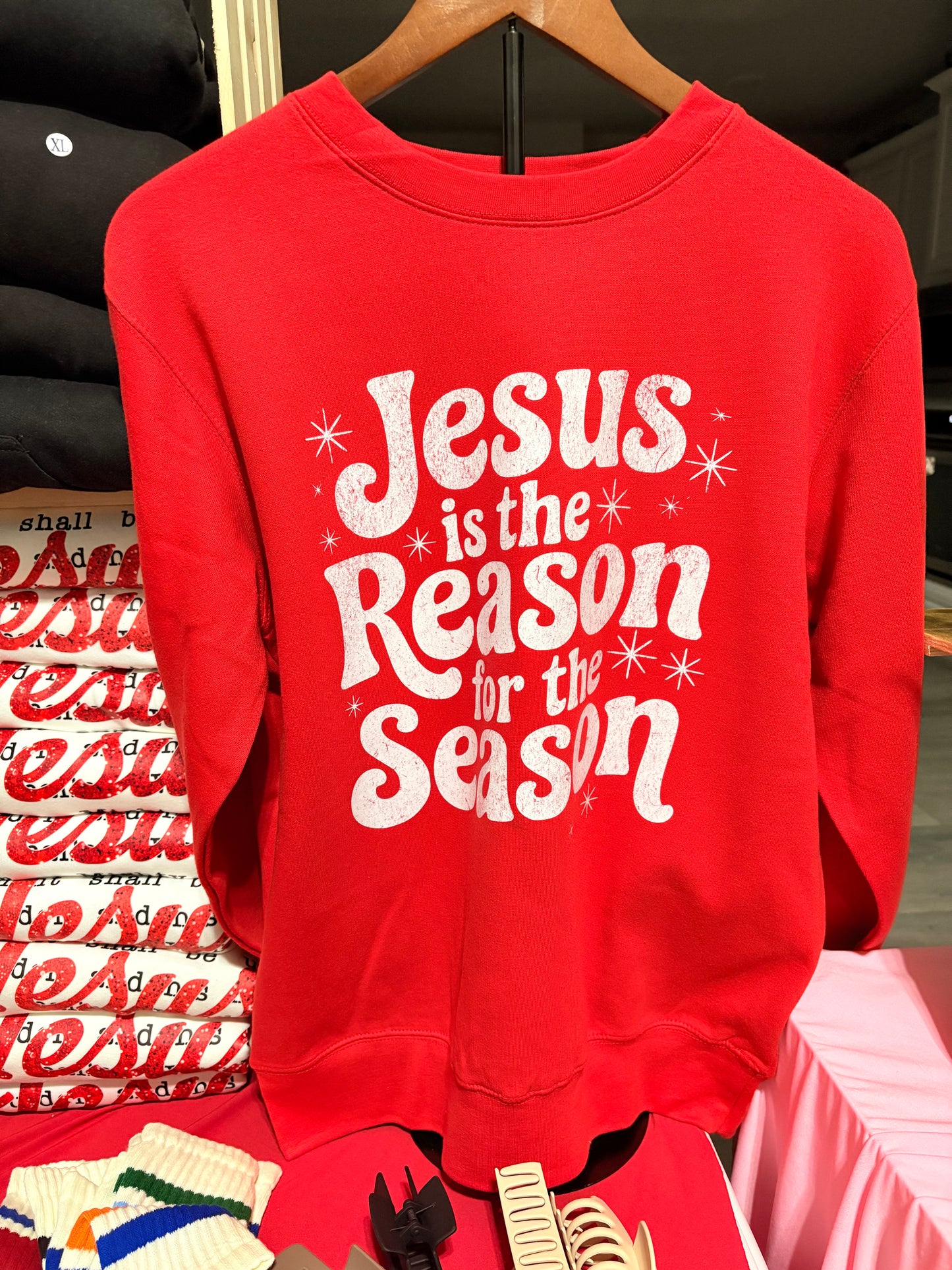 Jesus Is the Reason for the Season Christmas Crewneck