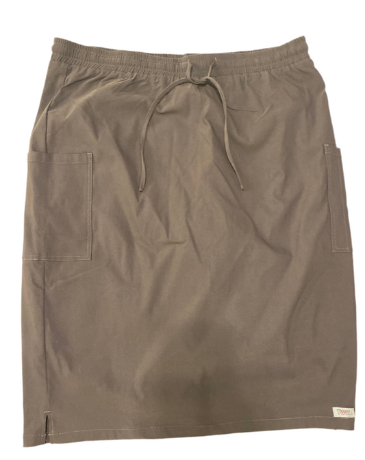 Gray ModestiFit Scrub Skirt