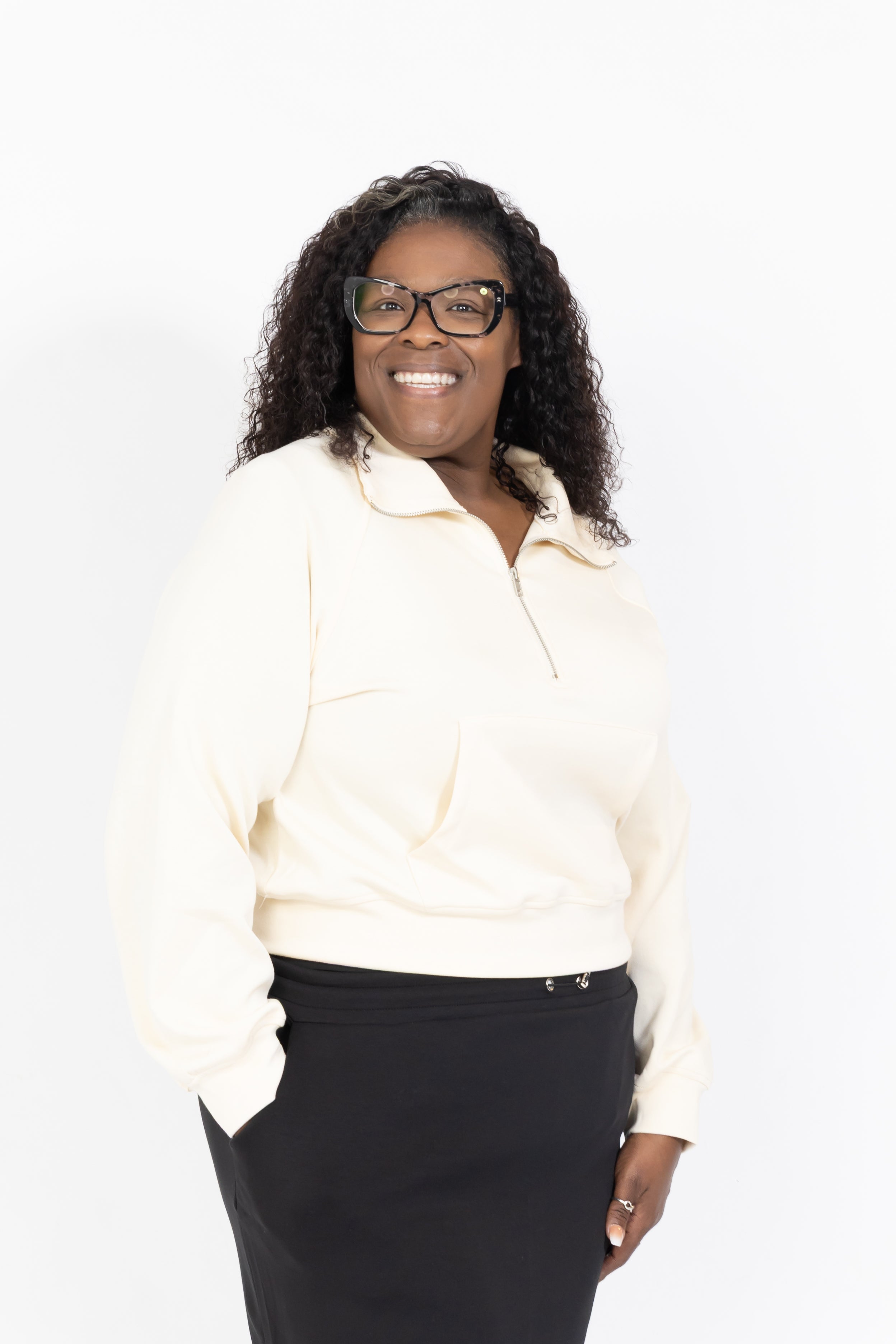 Essential Half-Zip Modest Pullover – Two & Nine Modest Fitness Apparel