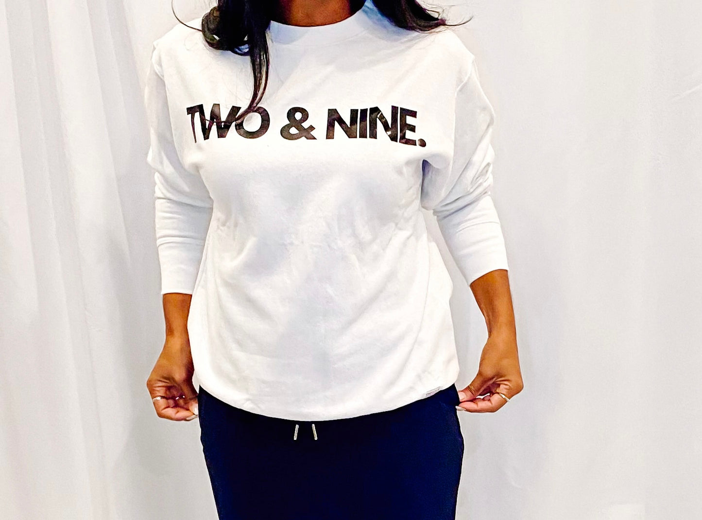 Two & Nine Signature Oversized Crewneck