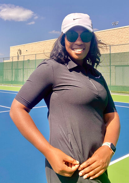 The Ace Tennis Dress- Black