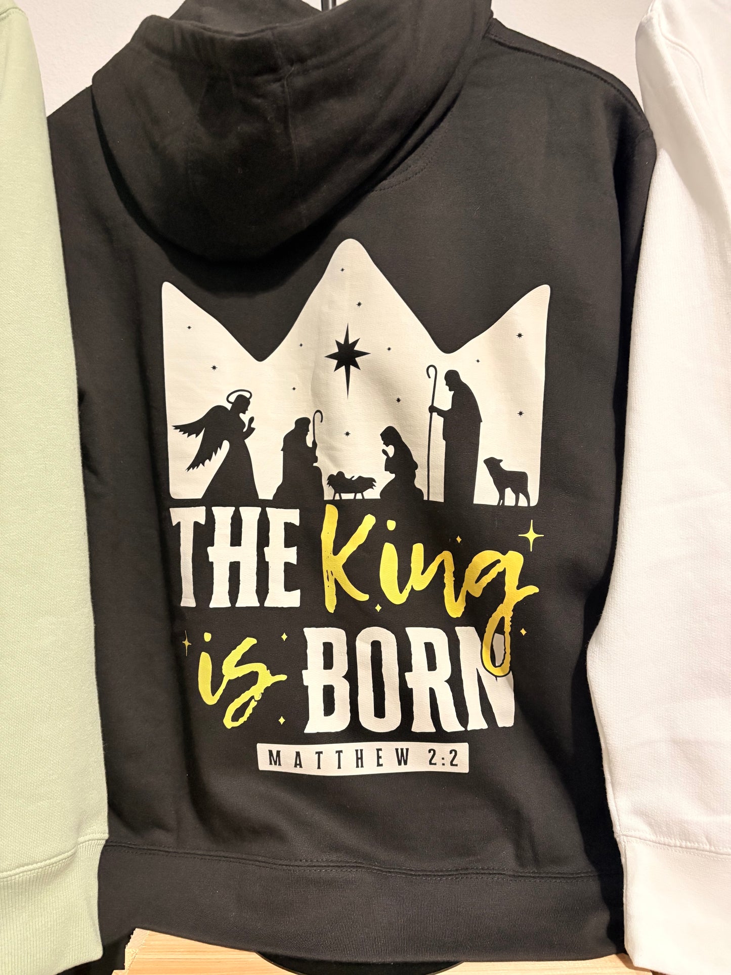 The King Is Born Nativity Hoodie – Matthew 2:2
