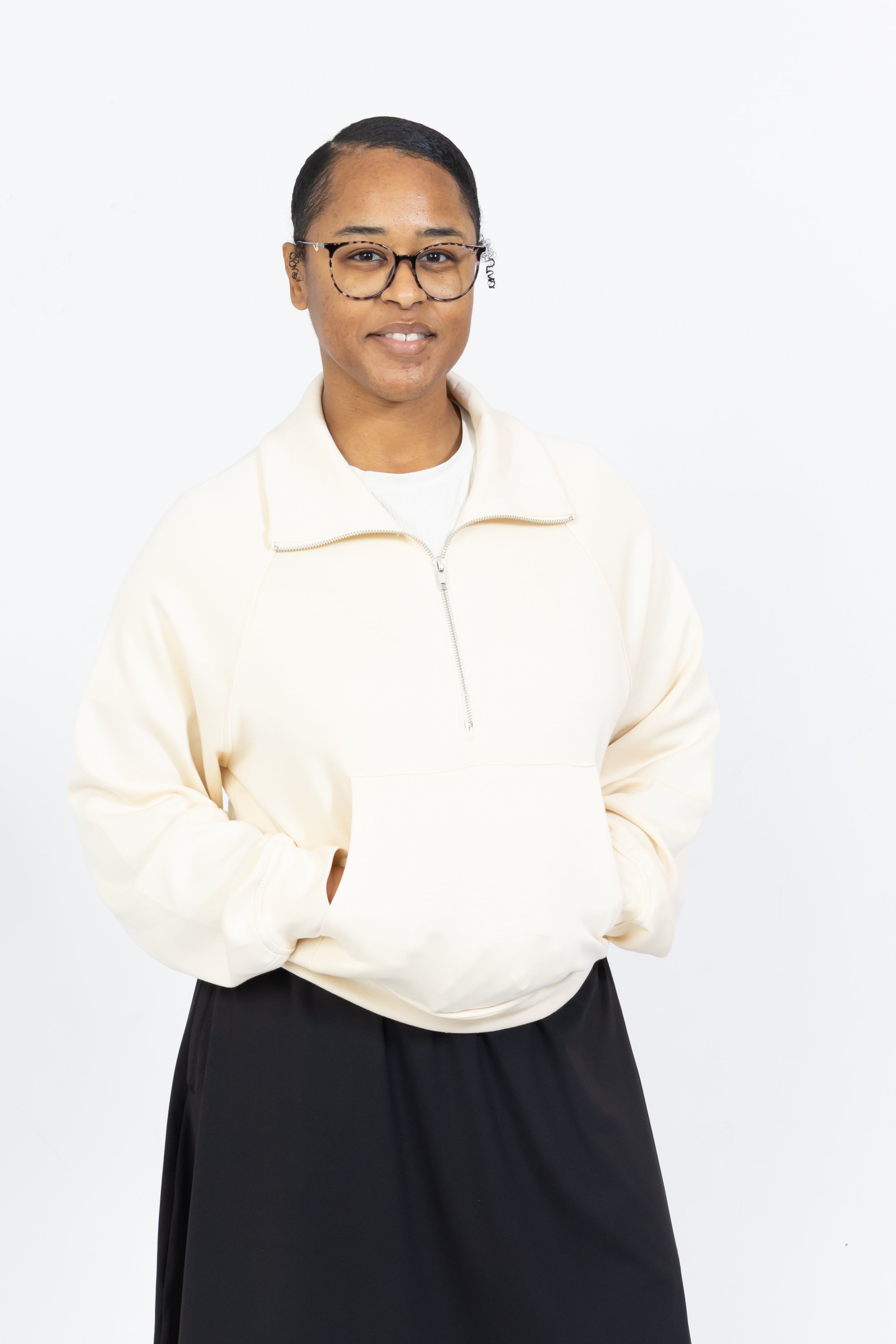 トップス mdk Essential Half-Zip Modest Pullover – Two & Nine Modest Fitness Apparel