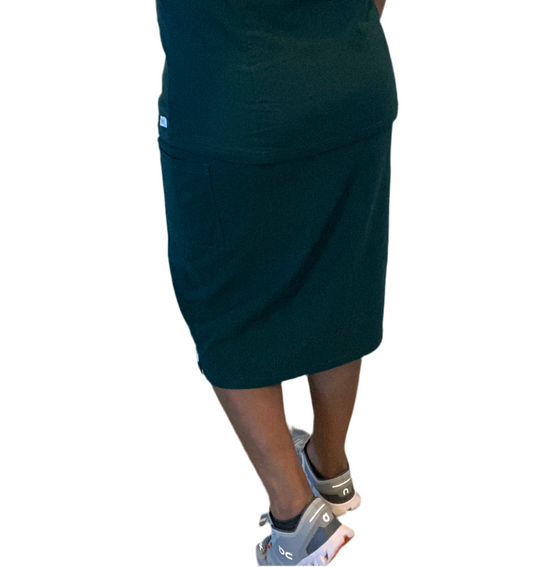 Hunter Green ModestiFit Scrub Skirt