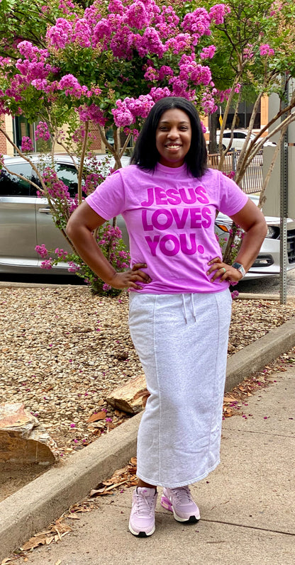 Cloud Nine Sweatshirt Skirt – (Light Gray & Light Blue)