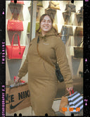 Last Chance- Olive Hoodie Dress