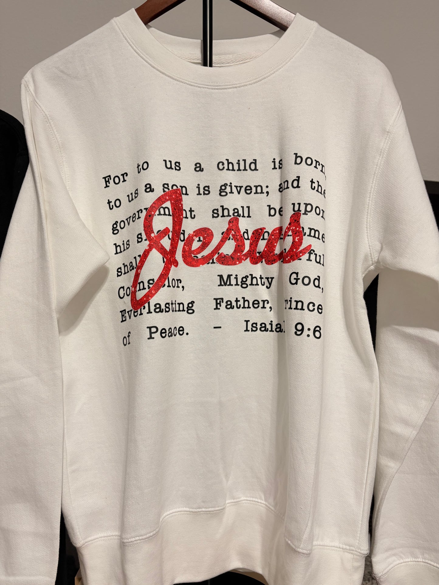 Isaiah 9:6 “Jesus” Scripture Crewneck Sweatshirt