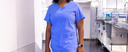 Seal Blue ModestiFit Scrub Top