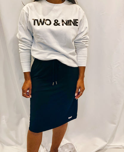 Black Signature Straight Skirt