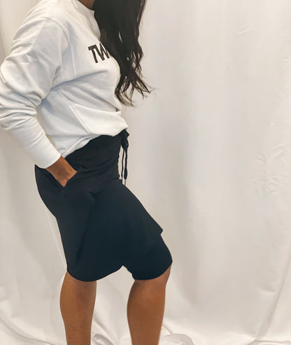 Black Signature Straight Skirt