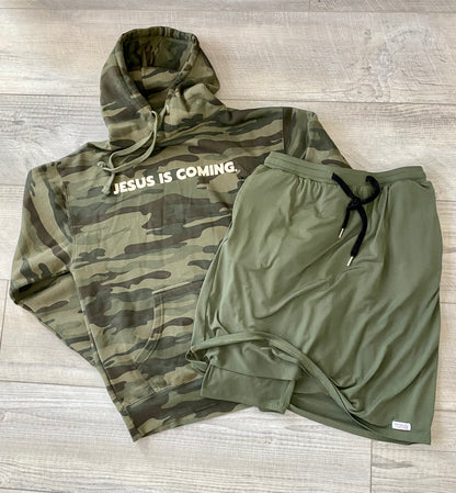 Jesus is Coming Camo Hoodie