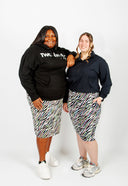 Neón Zebra Straight Skirt