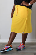Yellow Signature Straight Skirt