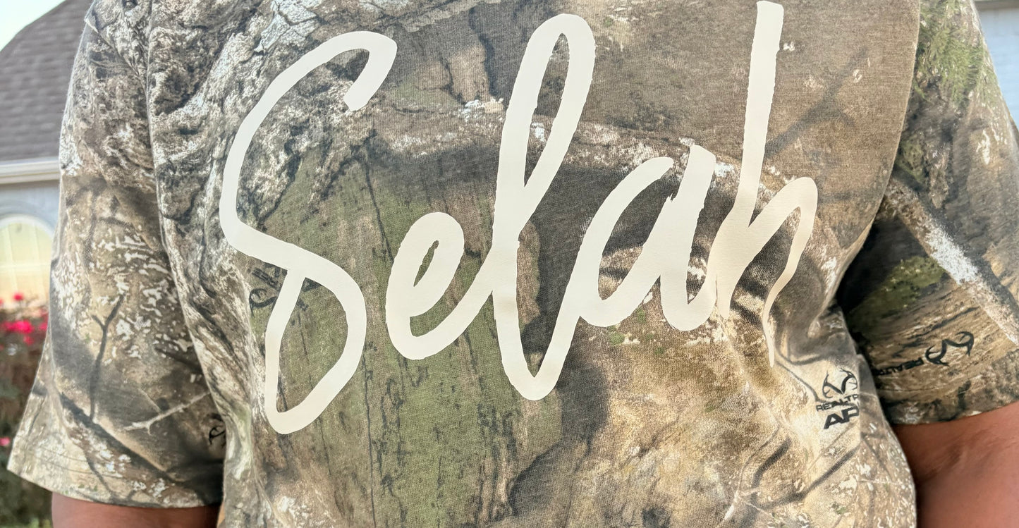 Selah Tee-Selah Tee – Camo & Hot Pink