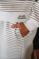 The Liv Striped Midi Skirt