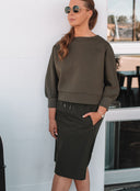 The Liv Olive Sweatshirt
