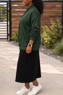 Cozy Cardigan Jacket — Last Chance
 – Deep Forest Green