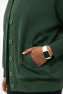 Cozy Cardigan Jacket — Last Chance
 – Deep Forest Green