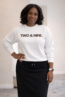 Two & Nine Signature Oversized Crewneck- Studio Run: Heritage Logo Crew