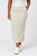 The Liv Striped Midi Skirt