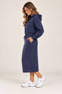 Courtside Hooded Pullover — Navy