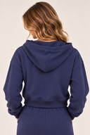 Courtside Hooded Pullover — Navy