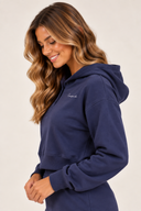 Courtside Hooded Pullover — Navy