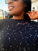 Last Chance- Two & Nine Splatter Crewneck Sweatshirt