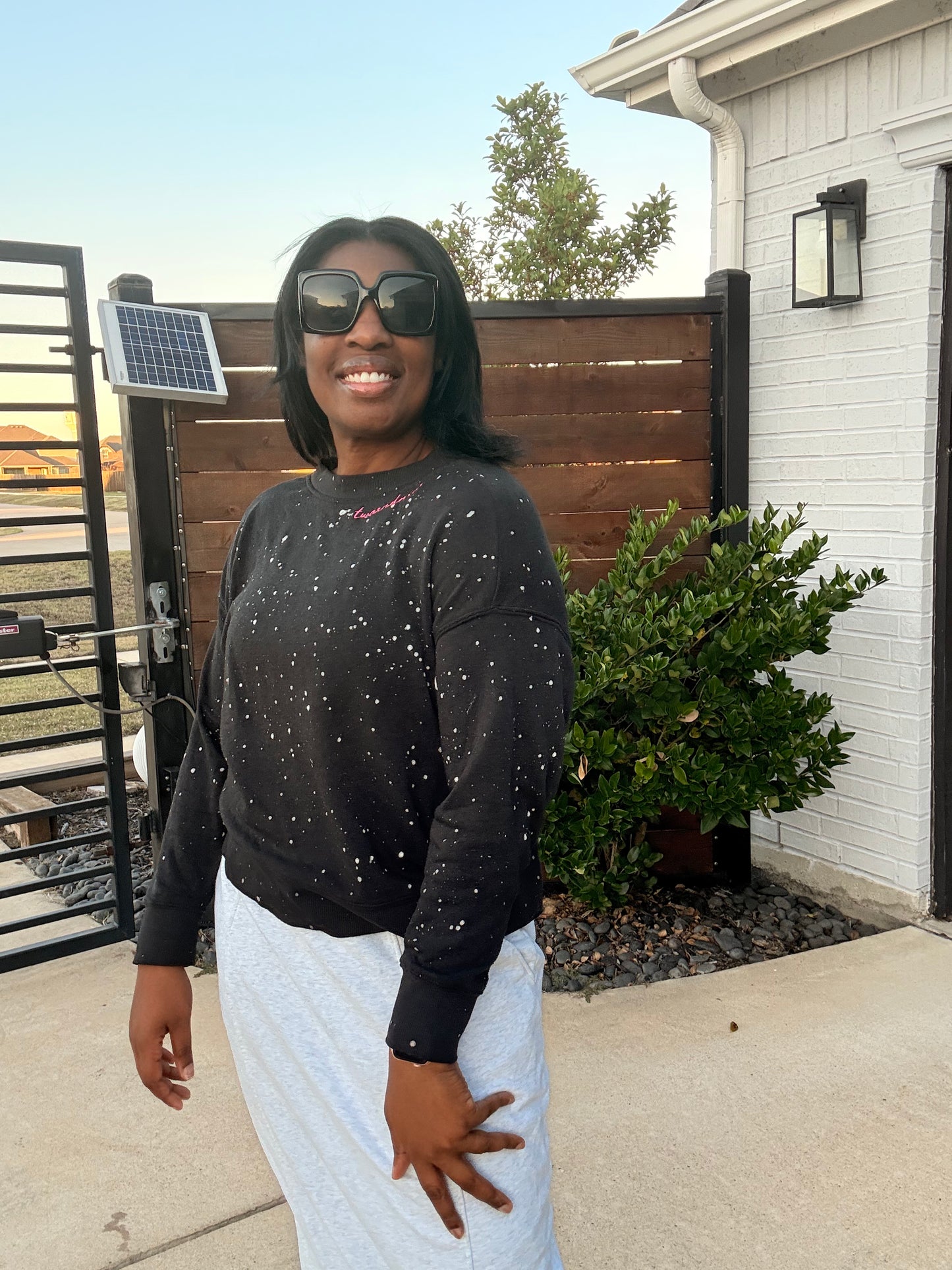 Two & Nine Splatter Crewneck Sweatshirt