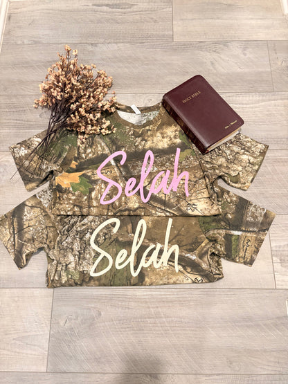 Selah Tee-Selah Tee – Camo & Hot Pink