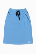Women’s Modest Athletic Skirt with Pockets – Light Blue Performance Active Skirt with Drawstring | Two & Nine