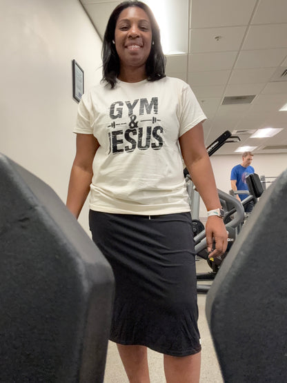 Gym & Jesus Tee – Faith-Focused Fitness Shirt