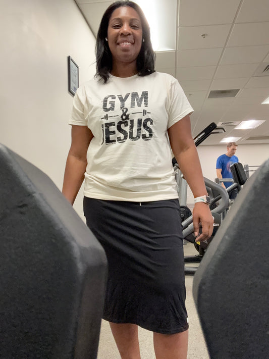 Gym & Jesus Tee – Faith-Focused Fitness Shirt